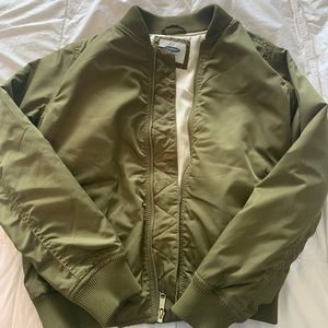 Old Navy Women’s Olive Green Bomber Jacket